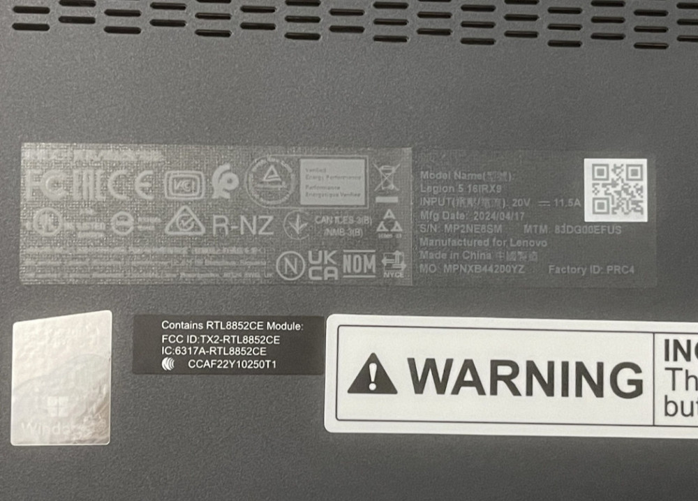 Ноутбук Lenovo Legion 5 16IRX9 ( 83DG00EFUS) 32Gb / 2TB. Киев - изображение 1