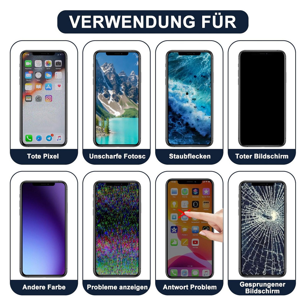 Дисплей модуль екран DIGI4U для iPhone 12 12 Pro 6.1 LCD сенсор Full HD 3D Touch True Tone Face ID з рамкою комплект Київ - фото 2