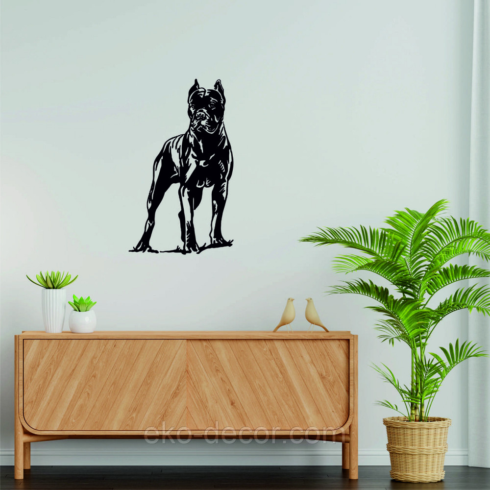 Декоративное настенное Панно «Кане-корсо», Декор на стену 70*41 см, Черный Киев - изображение 5