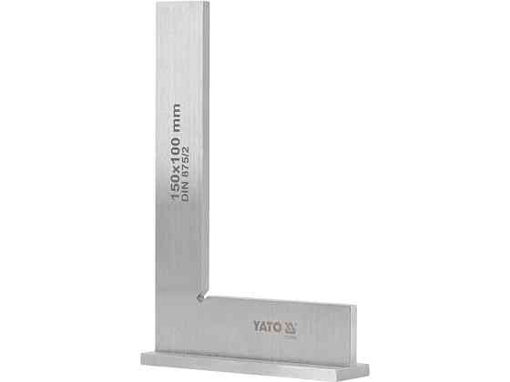 Кутник слюсарний 90° YATO з широкою основою, 150 х 100 мм [50] Одеса