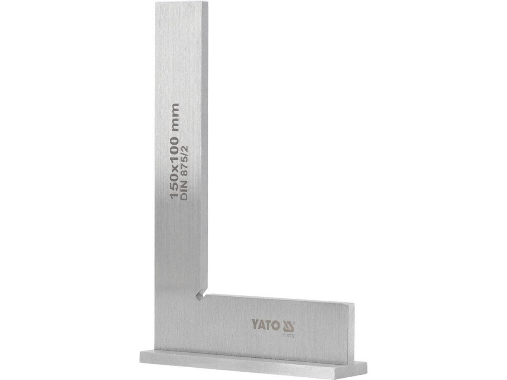 Кутник слюсарний 90° YATO з широкою основою, 150 х 100 мм [50] Одеса - фото 1