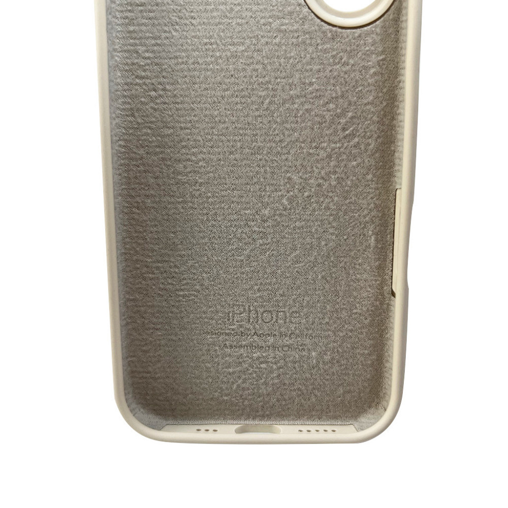 Чохол для смартфона Silicone Full Case AA Camera Protect for Apple iPhone 16 9,Antique White Київ - фото 3