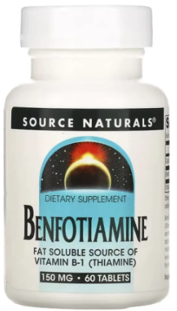 Бенфотиамин Source Naturals Benfotiamine 150mg 60 табл Киев