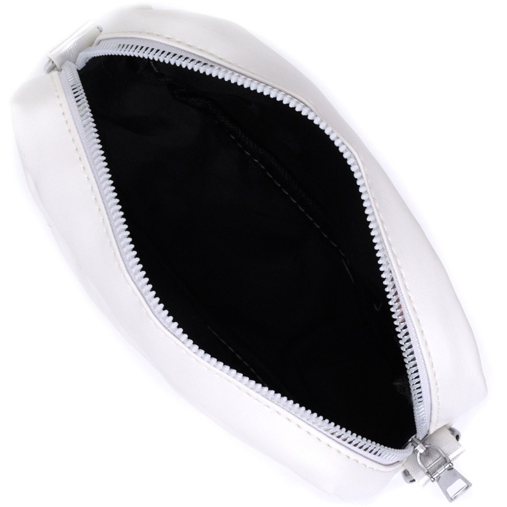 Елегантна жіноча сумка крос-боді з монетницею з екошкіри Vintage 22798 Білий Київ - фото 7