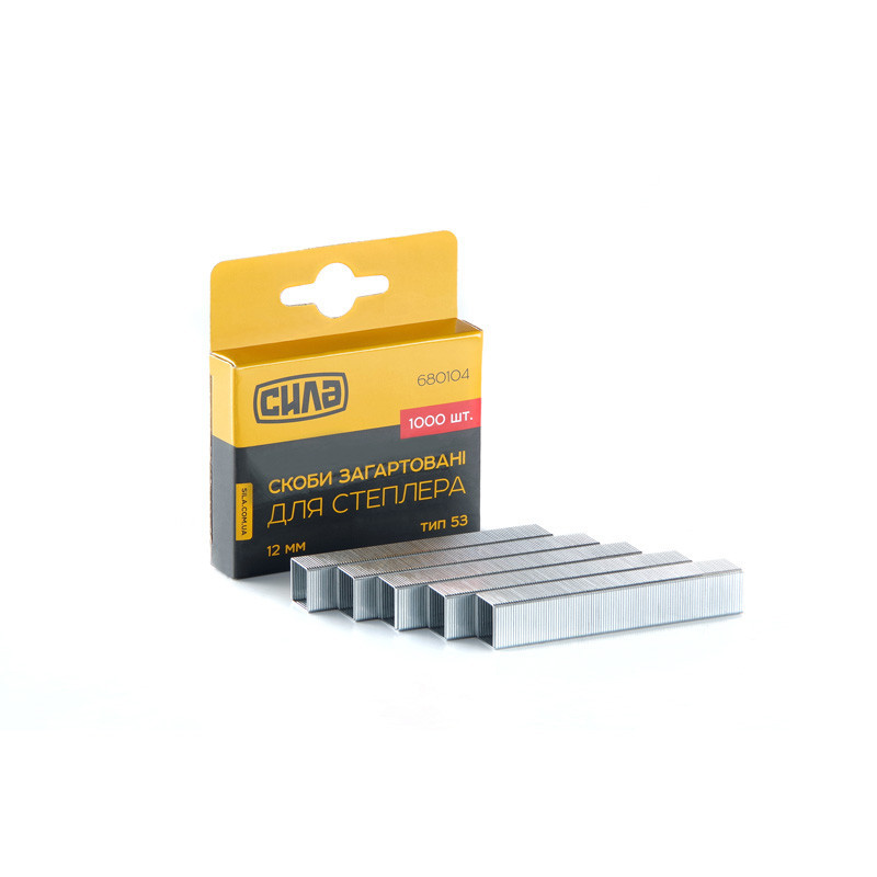 Скобы для степлера 8*11,3*0,7mm, (каленые, квадратные) (1000шт) СИЛА Ровно - изображение 3