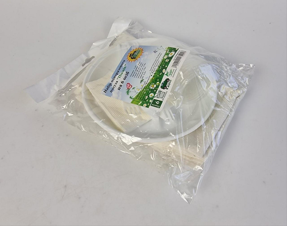 Набір одноразового посуду "Пікнік" на 6 персон ТМ "Супер торба" Харків - фото 2