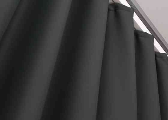 Комплект готовых штор VR-Textil Блэкаут Midnight № 1399ш Графитовый 150х290 см 2 шт (33-0266) Киев