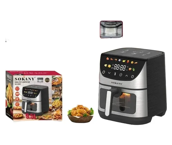 Аерофритюрниця SK-10067 2400Вт, 10л, 80–200°C, таймер 60 хв, захист, антипригарний, без масла Одеса - фото 4
