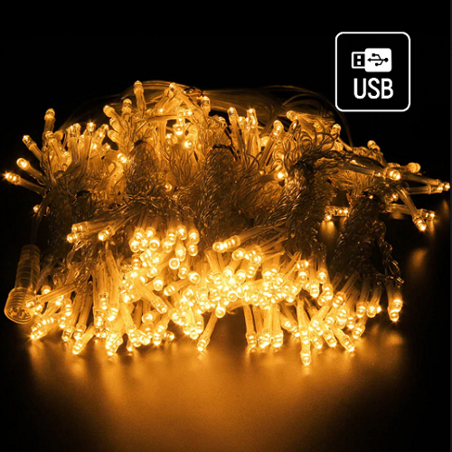 Світлодіодна гірлянда завіса (штора) 240 Led 3*2м теплий колір USB CW-GW-240L32U ColorWay Житомир - фото 9