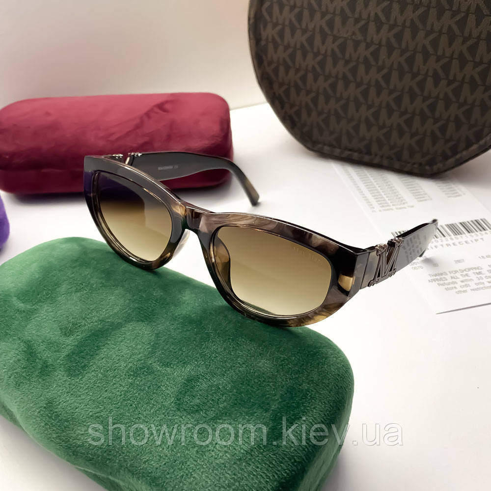Женские солнцезащитные очки Max Mara (3610) коричневые Киев - изображение 2
