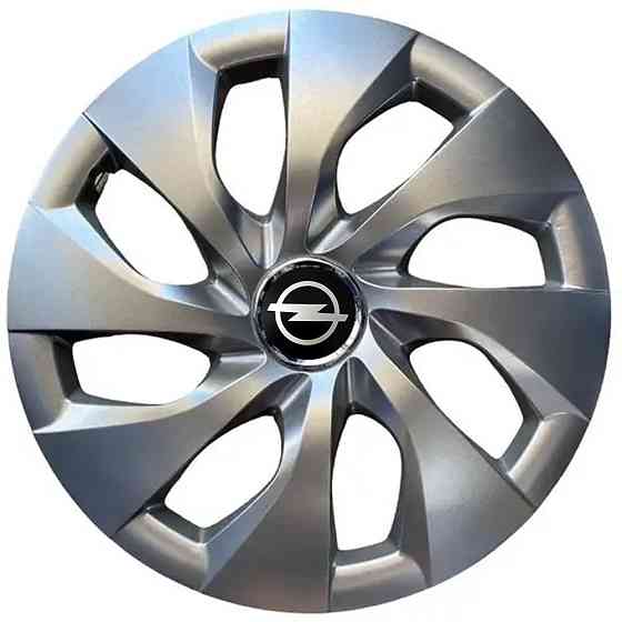 Автомобильные модельные колпаки R16 Opel 416 4шт, SJS, серебряные Киев