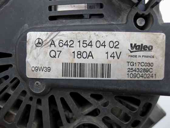 Mercedes-Benz  A6421540402 Генератор Valeo 14V 180A шків 7 потічків для двигунів OM642 V6 3.0 cdi OM646 R4 2.2 E-class W211 ML W164 R-class short W251 Одеса