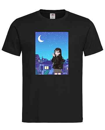 Футболка з аніме-принтом "Дівчина під зоряним небом" Городище