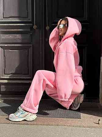 Жіночий теплий костюм на флісі Рожевий 48/52 Харків