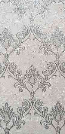 Шпалери метрові вінілові на флізеліні Sintra Classic класика завитки візерунки структурні сріблясті на сірому 540633 Київ