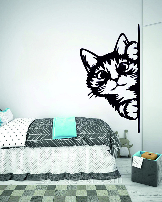 Декоративне настінне 3D Панно «Кіт» Декор на стіну з об'ємом (ціна за 1 шт) Київ - фото 6