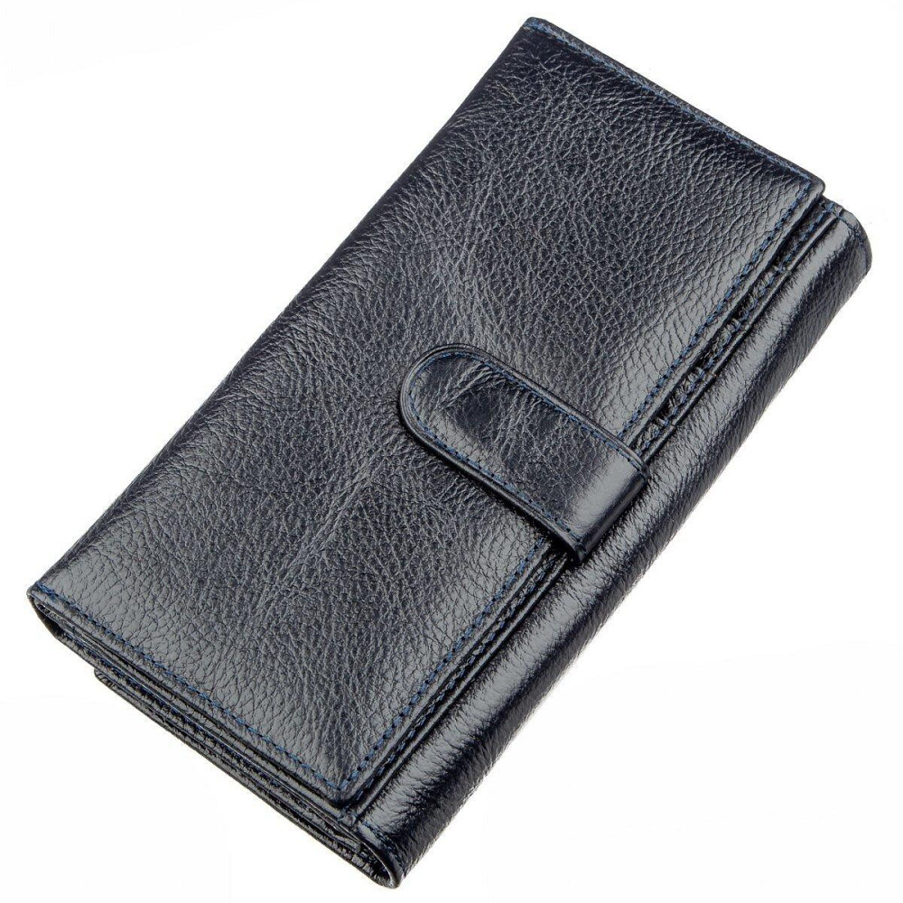 Гаманець-клатч з візитниці Сіро-синій (ST Leather) Київ - фото 6