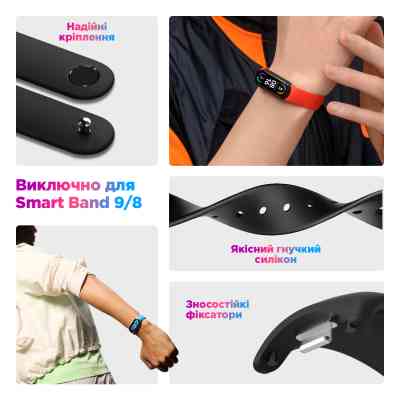 Ремешок для фитнес браслета Armorstandart комплект 3шт Xiaomi Smart Band 10/9/8 Basic (ARM75072) Винница