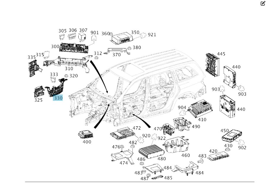 Mercedes-Benz  A1665409315 Розподільник потенцеалів ML/GLE W166 GLE Coupe C292 GL/GLS X166 Одесса - изображение 2