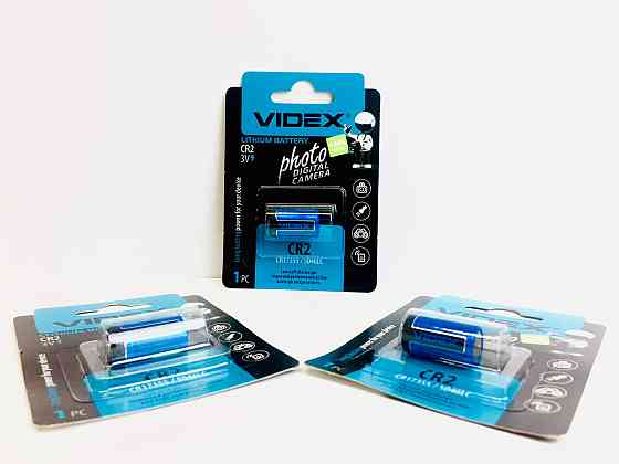 Батарейка літієва VIDEX CR2 1pc BLISTER CARD (20/200) Київ