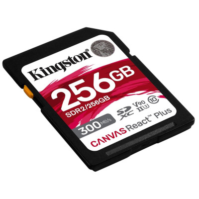 Карта памяти Kingston 256GB SDXC class 10 UHS-II U3 Canvas React Plus (SDR2/256GB) Винница - изображение 2