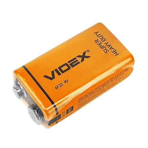 Батарейка Крона VIDEX CR-9V 6F22 9В соляна, батарея для мультиметра, сигналізації, іграшок Київ