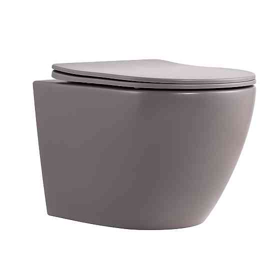 Унітаз підвісний Robin Ultra Quiet 490×365×325 мм, Stone Grey, із сидінням Slim Duroplast/Soft-close/Quick Release Київ