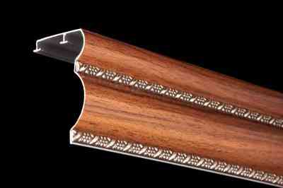 Алюминиевый карниз БР-24 дуб золотой 2.0 Бровары