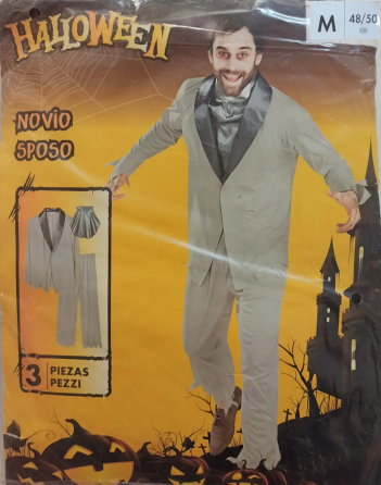 Чоловічий костюм Наречений для вечірки на Хелловін смокінг краватка брюки розмір M 48-50 сірий й Київ