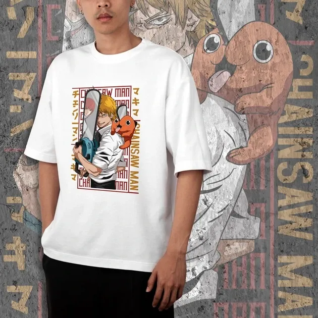 Футболка для подростка мальчика с принтом Человек Бензопила Денджи і Почіта WE Размер 160 Anime10469 Днепр - изображение 3