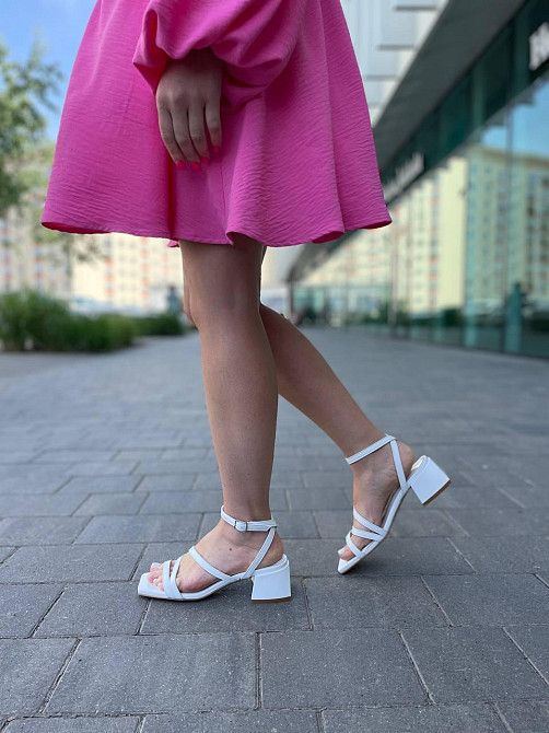 LIRIO Босоніжки жіночі білі LIRIO L0274/4073-57 з натуральної шкіри на низькому каблуці / Босон Коломыя - изображение 9