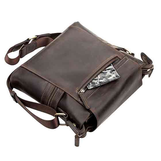 Сумка мужская SHVIGEL 11097 кожаная Коричневая Киев