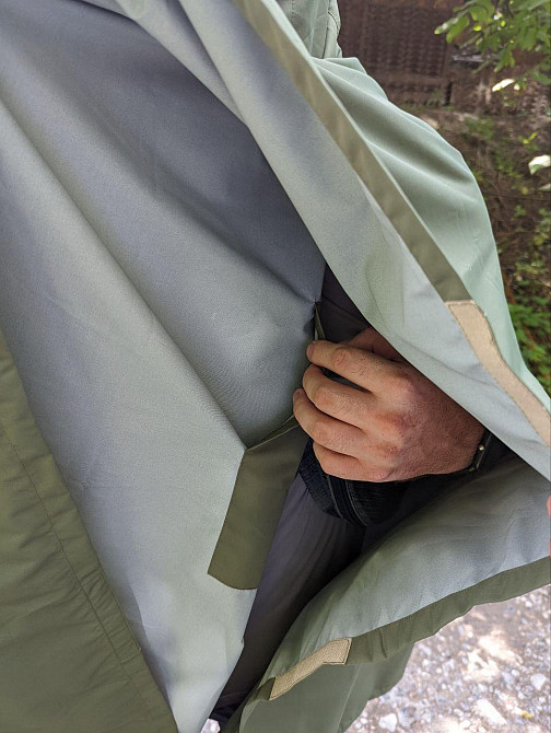 Тактичний дощовик-пончо-тент, військовий дощовик-палатка, оксфорд прогумування, універсальний розмір Дніпро - фото 5