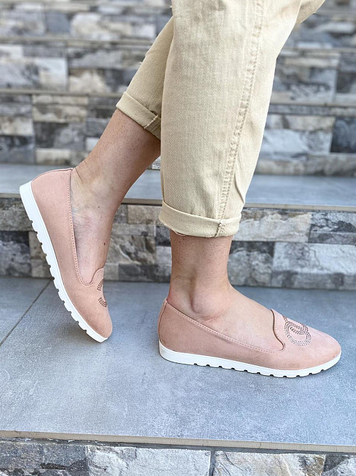 ERICO Балетки жіночі ERICO 9011 пудра (весна-осінь, еко-замша) (1289) 37р.39р.40р. Коломия - фото 7