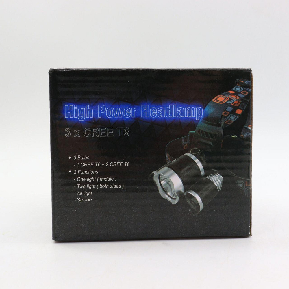 Налобний ліхтар RJ-3000 T6+2XPE + Подарунок 2шт Акумулятор 8800mAh / Потужний акумуляторний ліхтарик на голову Київ - фото 8