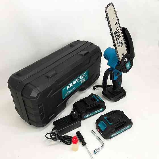 Аккумуляторная пила для точной работы Krafftec 20 см, Электропилы для дома, HW-801 Цепная минипила-сучкорез Киев