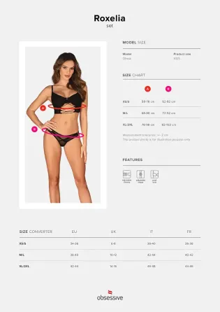 Комплект Obsessive Roxelia 2-pcs set M/L Львів