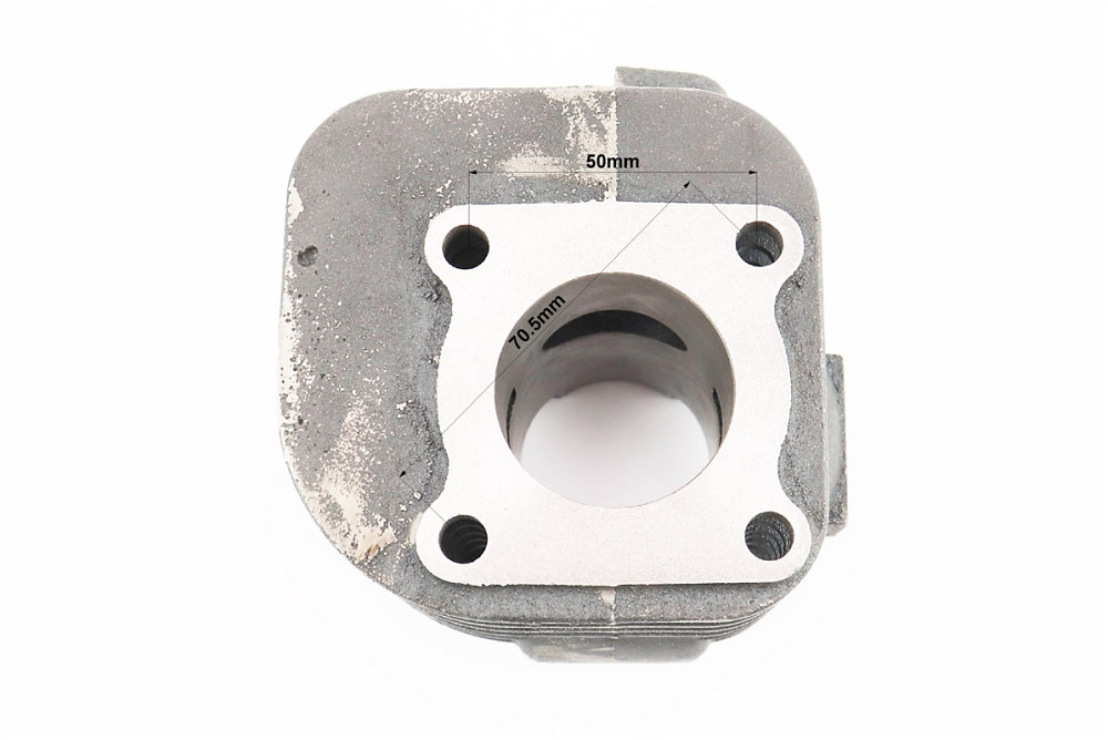 Циліндр к-кт (цпг) 2Трем 50cc-40мм (висота циліндра 68/88мм) (палець 10) синя коробка Киев - изображение 3