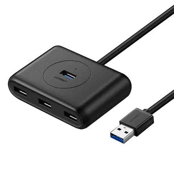 Хаб адаптер перехідник UGREEN USB 3.0 Hub 0.5m (Black) UGR-20290 Одеса