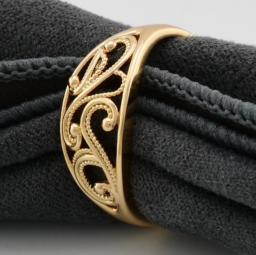 Кольцо Xuping позолота 18К, 20 размер (ширина 10мм, вес 2,2г) Киев - изображение 1