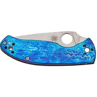 Ніж Spyderco Tenacious D2 Titanium Blue (C122TIBLD2P) Вінниця