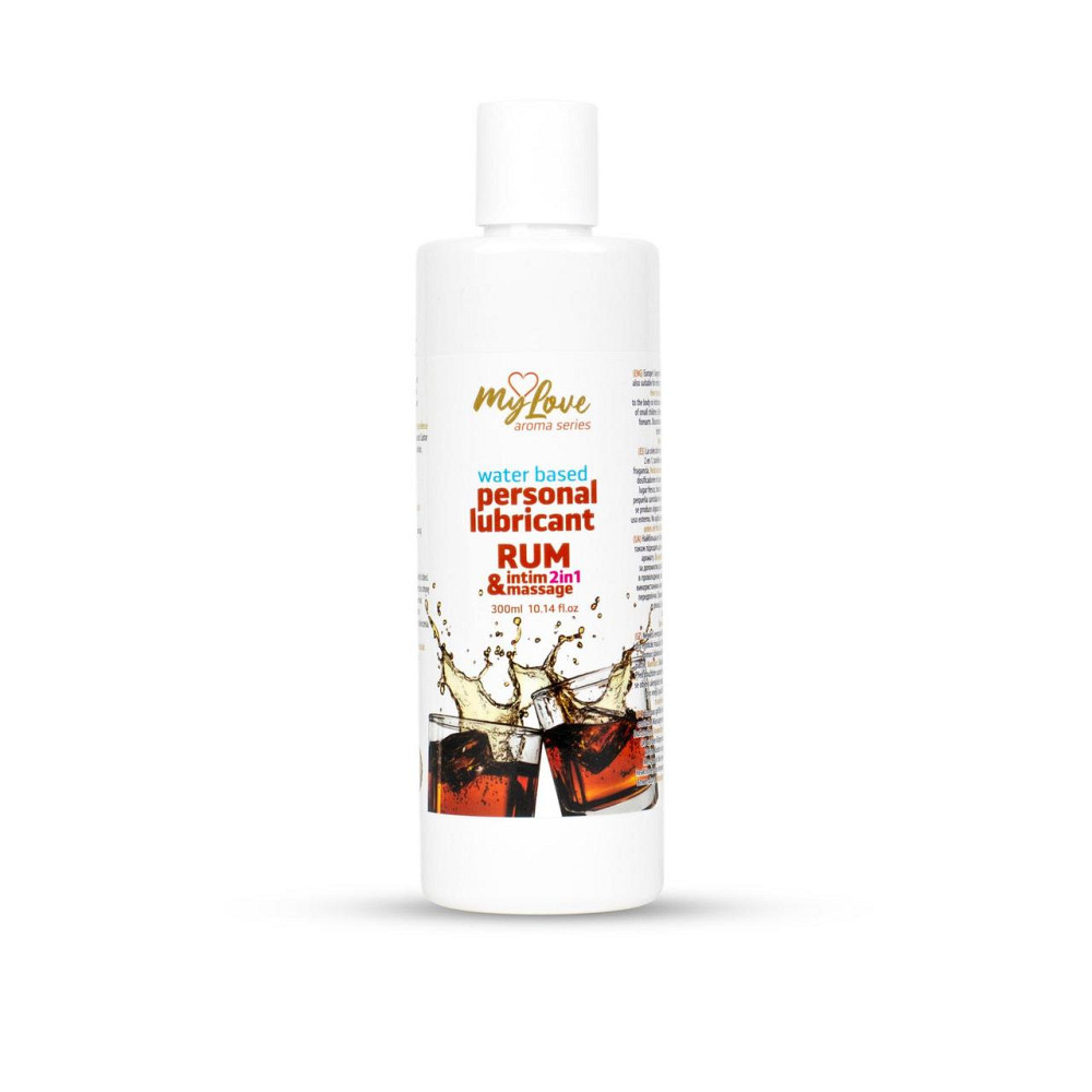 2в1 лубрикант та масажний гель - MyLove Aroma Series Intim&Massage Rum, 300 мл Sex Aura Київ - фото 1