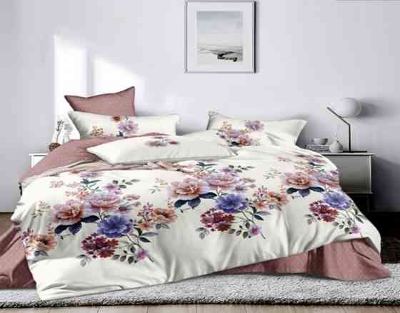 Ecotton Комплект постільної білизни Ecotton двоспальний Сімейний 150х215 см Квіти білий (23929) Коломыя