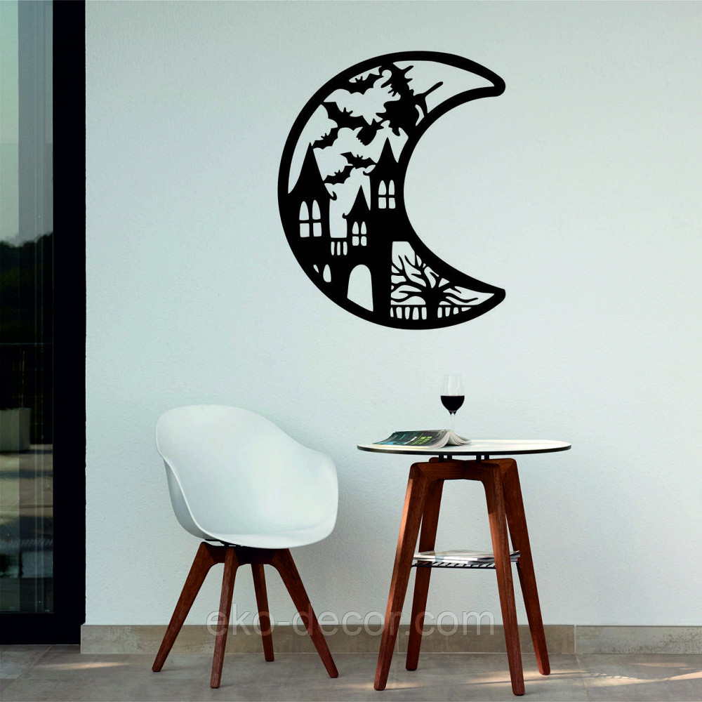 Декоративне настінне Панно «Хеллоуїн», Декор на стіну 110*89 см, Чорний Київ - фото 1