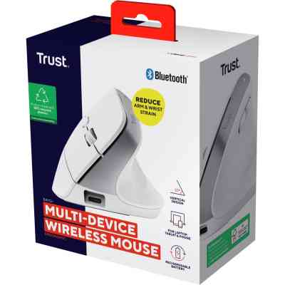 Мишка Trust Bayo+ Ergonomic Wireless/Bluetooth White (25399) Вінниця
