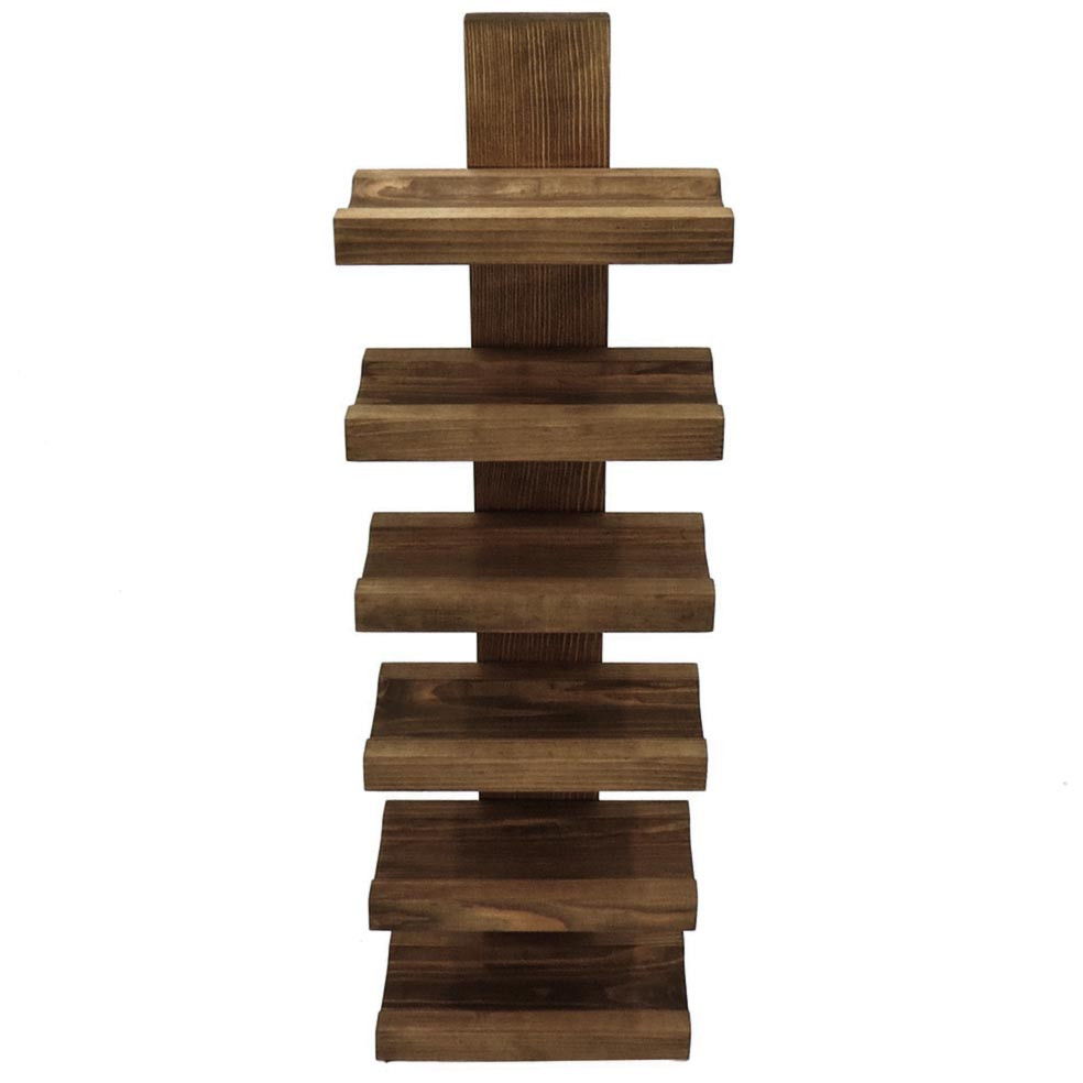 Настінна винна полиця "Мотомія" сепія Миколаїв - фото 1