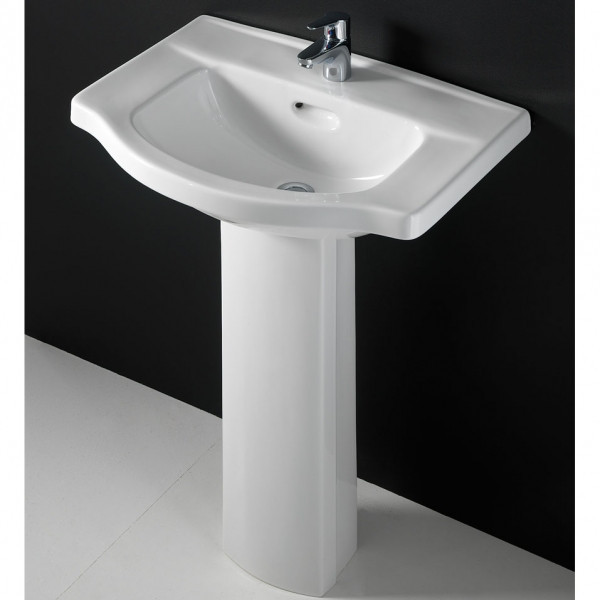 Умивальник із п'єдесталом RAK Ceramics Amanda (660х495х830мм) Білий Вінниця - фото 2