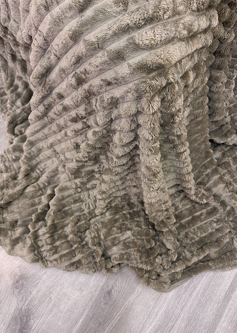 Плед-покривало смужка Шарпей 210х220 см (+-10см) Мокко (87-202) Київ - фото 8