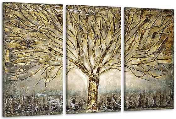 Модульная картина в гостиную / спальню   Золоте дерево    ART-273_3A Киев