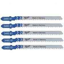 Полотна для лобзика T218A MILWAUKEE, 75мм/ крок зуба 3,0мм, (5шт), (фігурний різ універсальні) Одеса